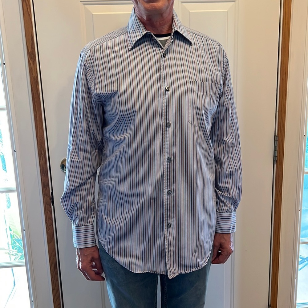 3 shirts/$25. Kenneth Roberts Platinum men’s medium long sleeve button down.